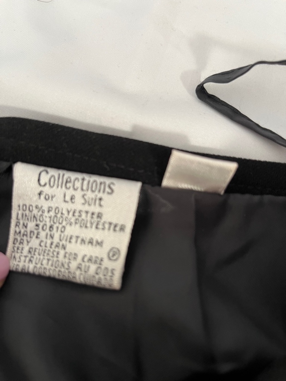 Le Suit Black Women's Pencil Skirt - Picture 2 of 11